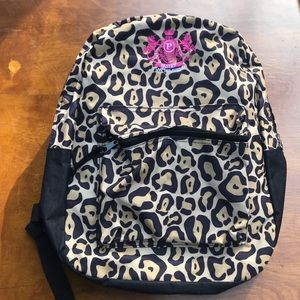 Cheetah print backpack